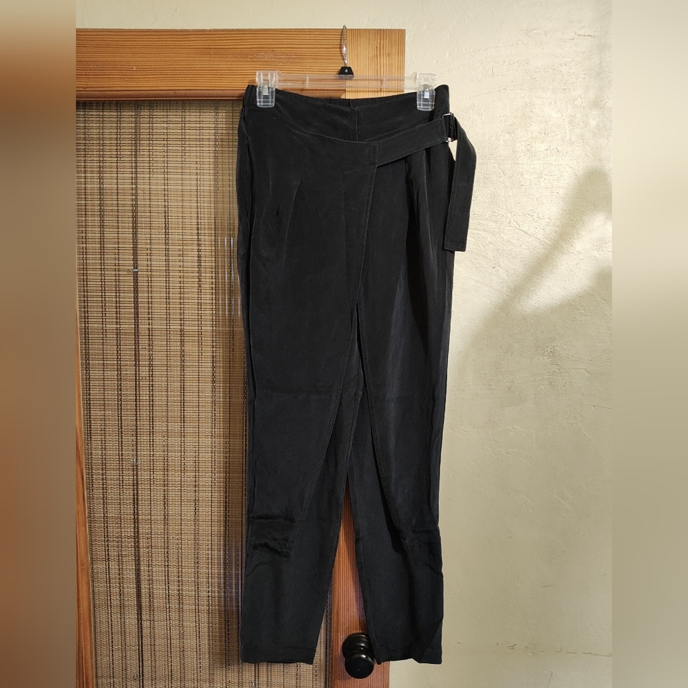 3.1 Philip lim 4 cross front wrap silk pants